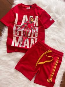Iron Man Shorts Set for Boys! Red(2)