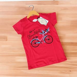 Girls Premium Tshirts Red(11)