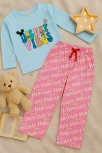 Cozy & Cute Full Sleeves Sets – 100% Cotton - Sky Blue(5-6)