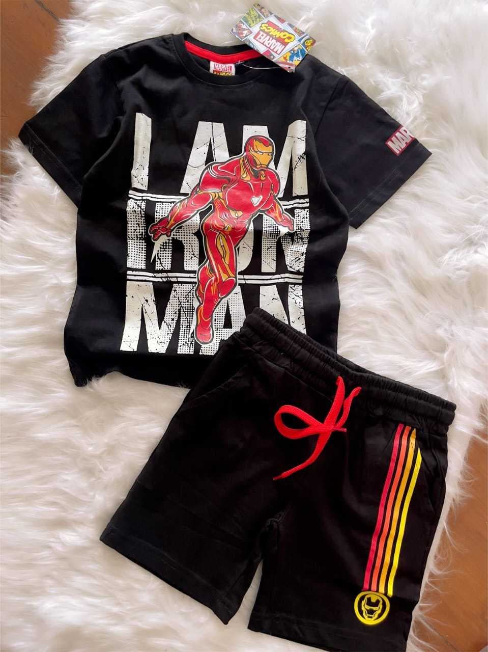 Iron Man Shorts Set for Boys! Black(2) - Image 2