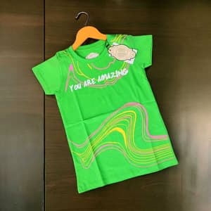 Girls Premium Tshirts Green(5)