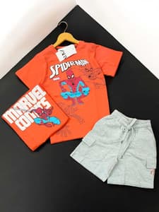 PREMIUM CARGO SHORTS SET Spiderman(3-5)