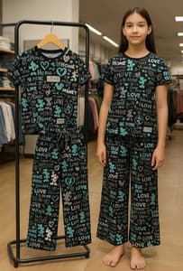 Trendy Cotton Palazzo Sets for Girls - Stylish & Comfy! Black(3)