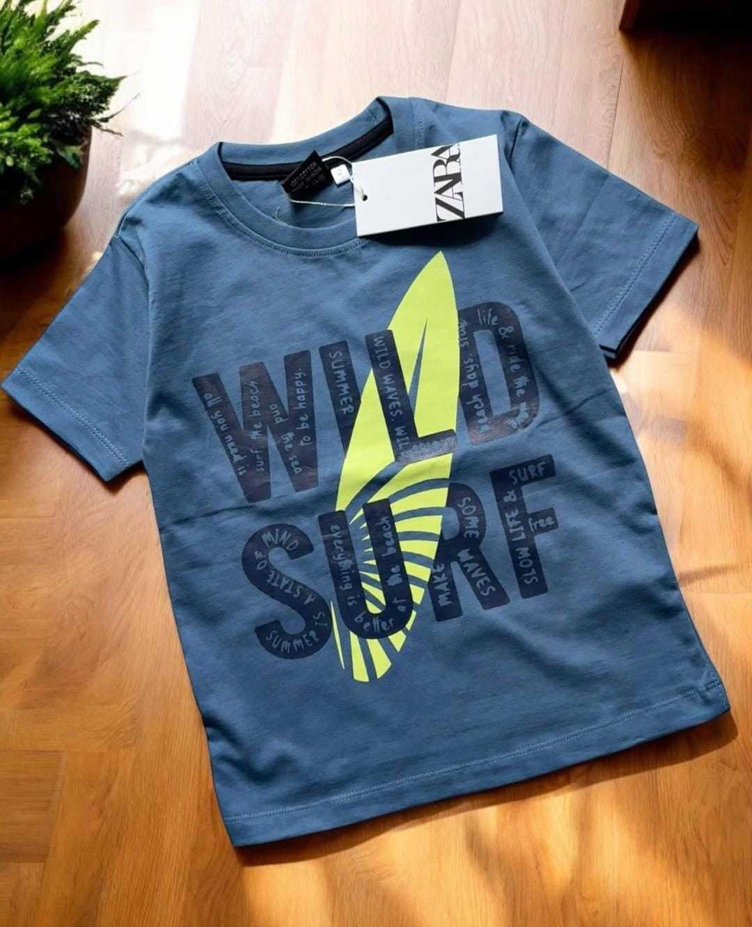 Boys' Graphic T-Shirts –  Pure Cotton! Blue(5) - Image 1