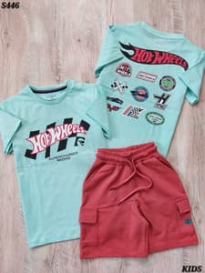 PREMIUM CARGO SHORTS SET Blue(5-7)