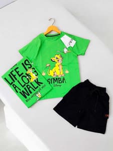 PREMIUM CARGO SHORTS SET Green(5-7)
