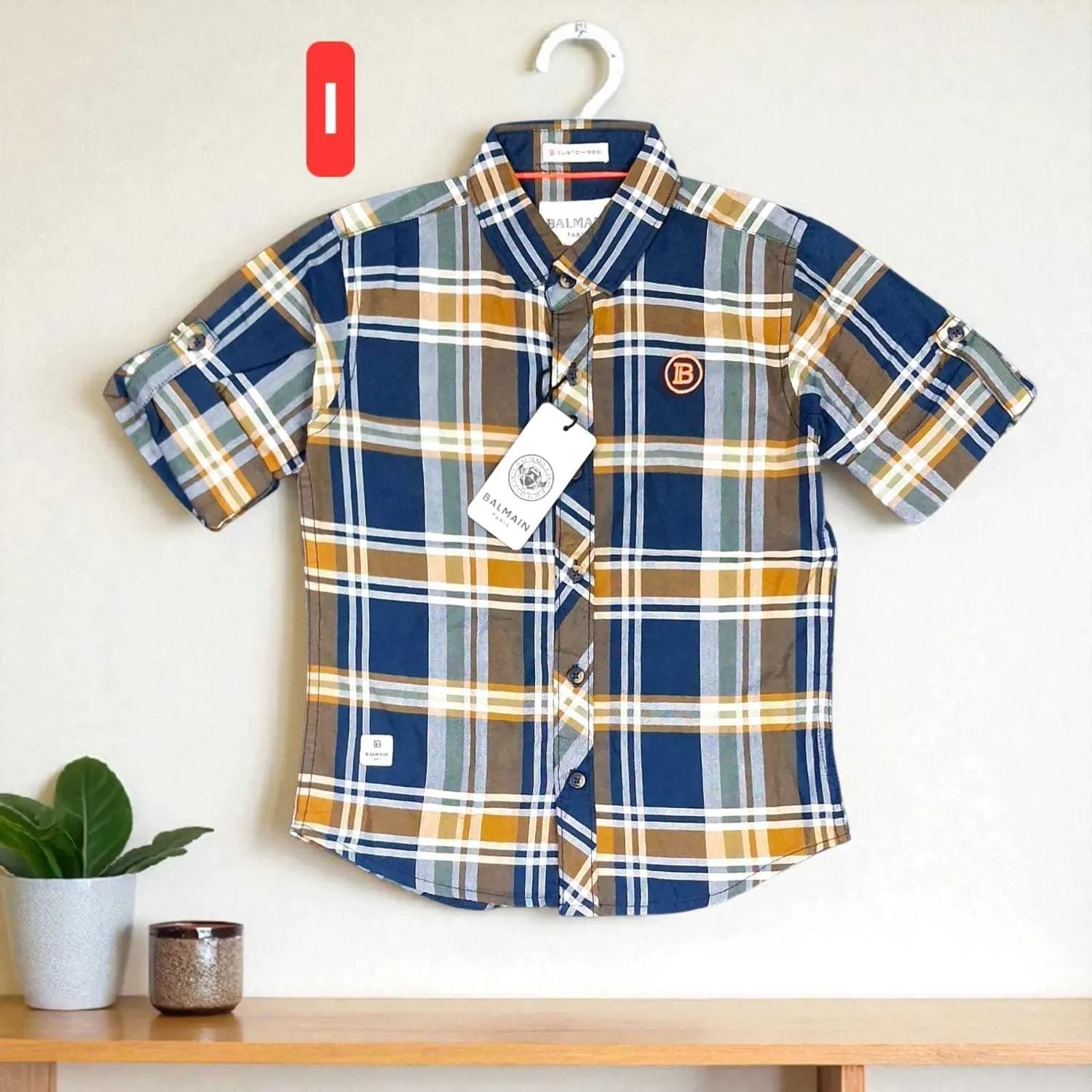 One Shirt, Two Styles – Full Sleeve or Half, Your Choice! Blue(3-4) - Image 1