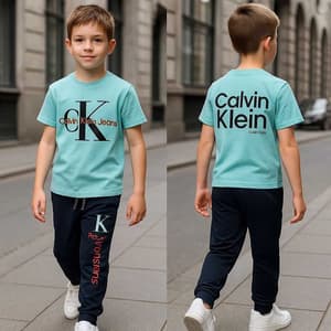 Kids Tracksuits CK BLue(3)